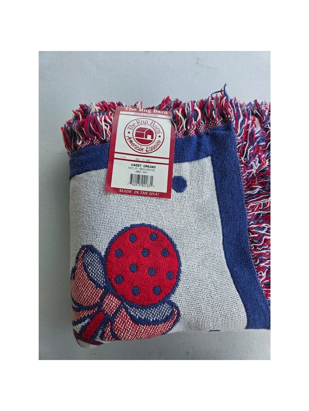 The Rug Barn Sweet Dreams Cotton Throw Blanket 48